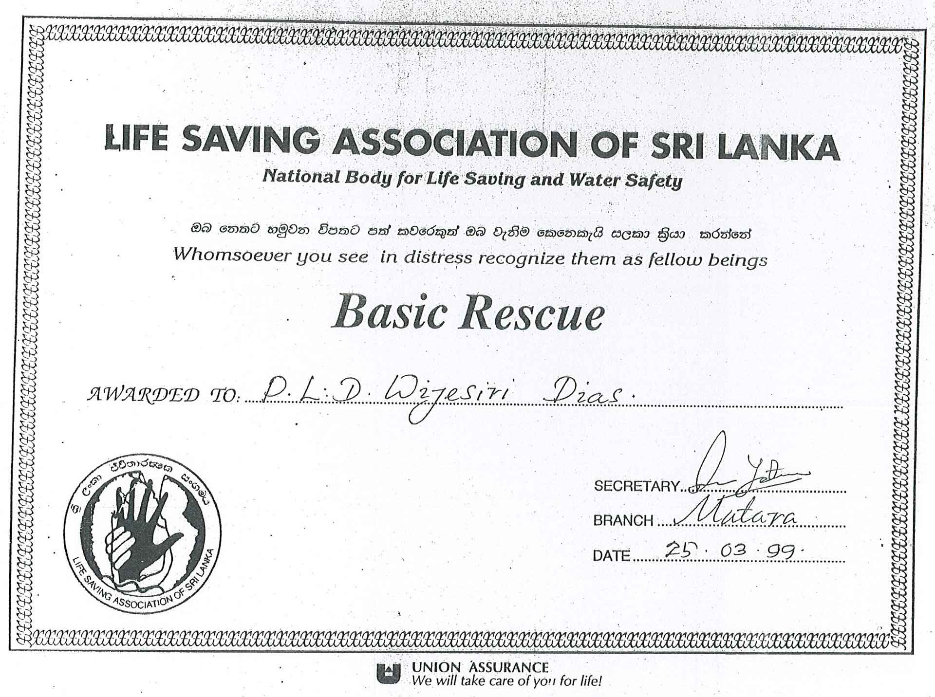 Life Saving Association of Sri Lanka